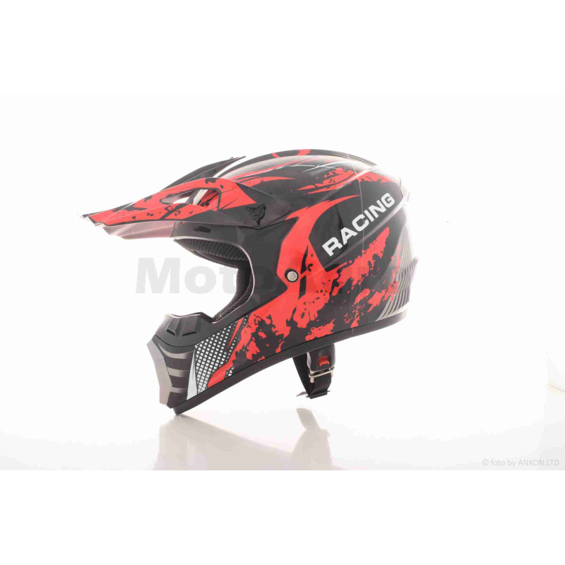 Шолом кросовий  "IBK"  (#126, червоний, XL)  #RACING