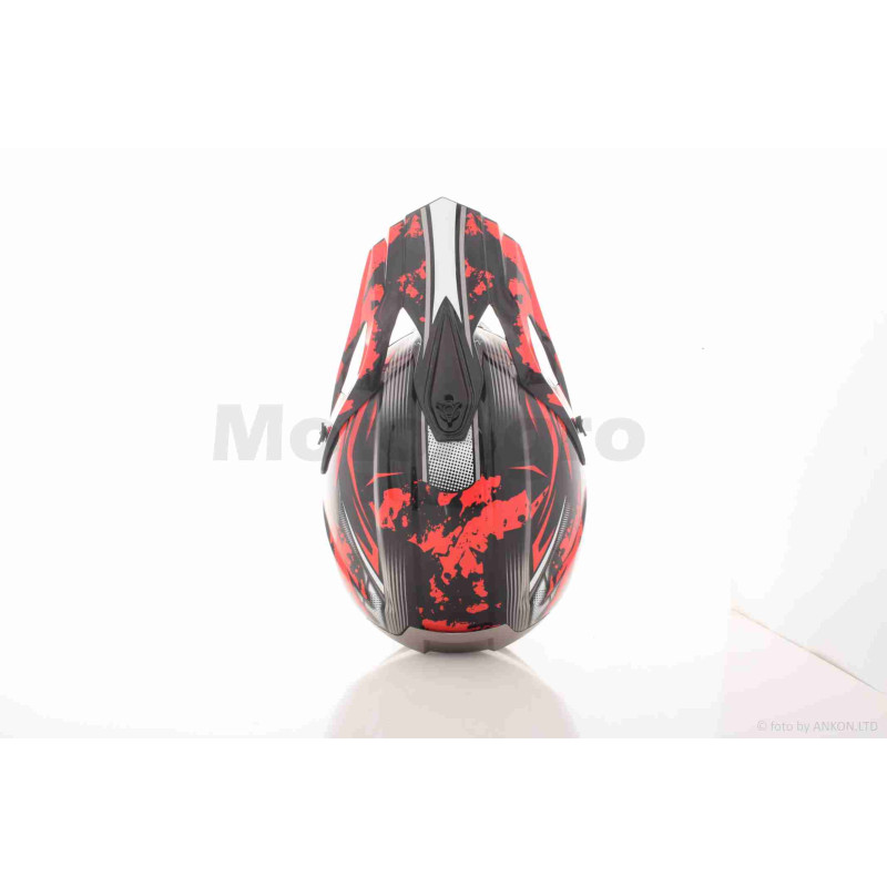 Шолом кросовий  "IBK"  (#126, червоний, XL)  #RACING