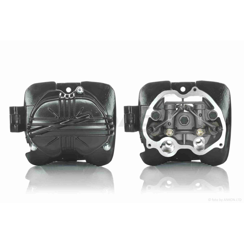 Головка циліндра  167FMM  CG250 D67, d28/34  у зборі  #PRO  "LIPAI"  (чорна)