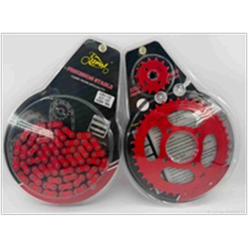 Зірки трансмісії пара  Delta  428-14/41  +ланцюг 98L  #PRO  "LIPAI"  (RED)