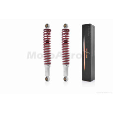 Амортизаторы задние на мопед дельта 340mm регулируемые красные "KIYOSHI"