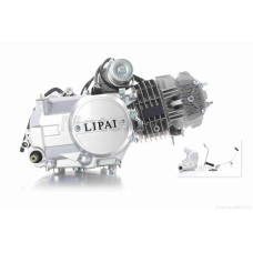 Двигун 1P54FMI 125cc механіка алюмінієвий циліндр "LIPAI" (на мопед дельта на мопед альфа Pitbike) AT-15074