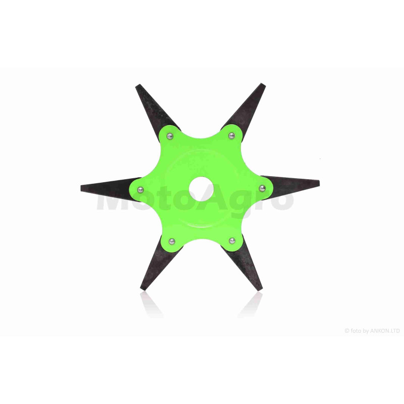 Ніж сегментний коси 6T гартований +вороніння (зелений)