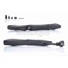 Крила бризковики на велосипед пластмас (чорні) DNB-009 FK-870F/R