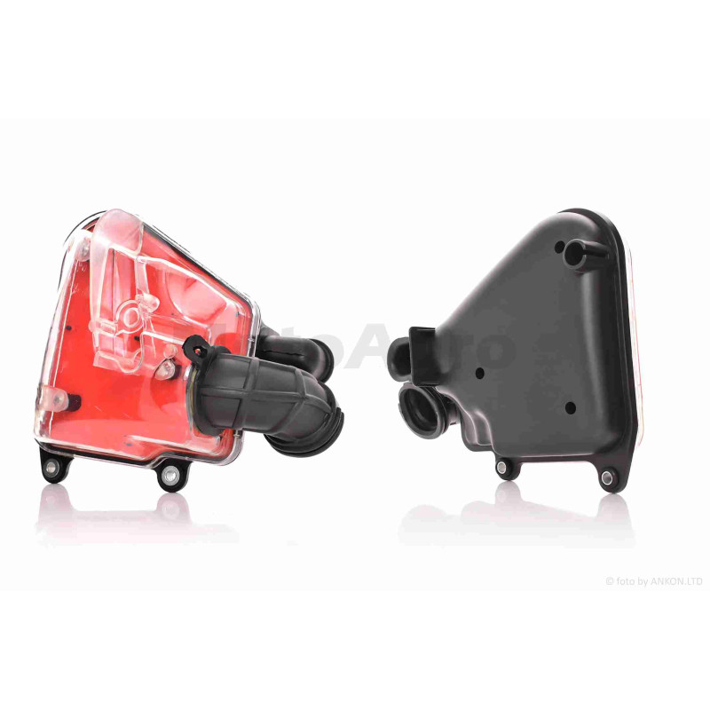 Корпус повітряного фільтра  JOG 3KJ  прозорий, червоний фільтр