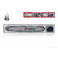 Шина пилки 18"/45cm 325 1.5 72зв +ланцюг пили (супер зуб) 325 1.5mm 72зв 2шт "RORX"