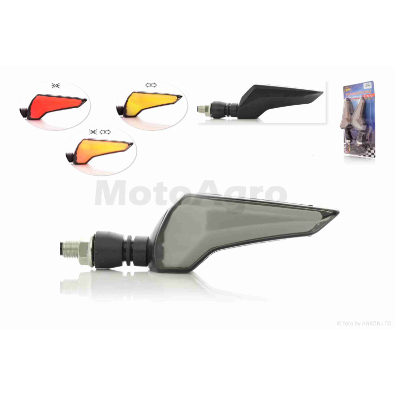 Повороти діодні  пара  #D-137  гнучка ніжка, з габаритом