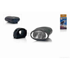 Фара на велосипед 1 лампа накала JY-008A пластик черная "JING YI"