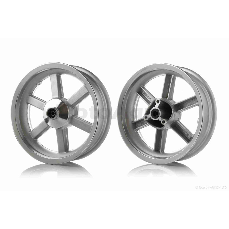 Диск колеса передній  12"-3.50  литий, 6 спиць, диск, d12