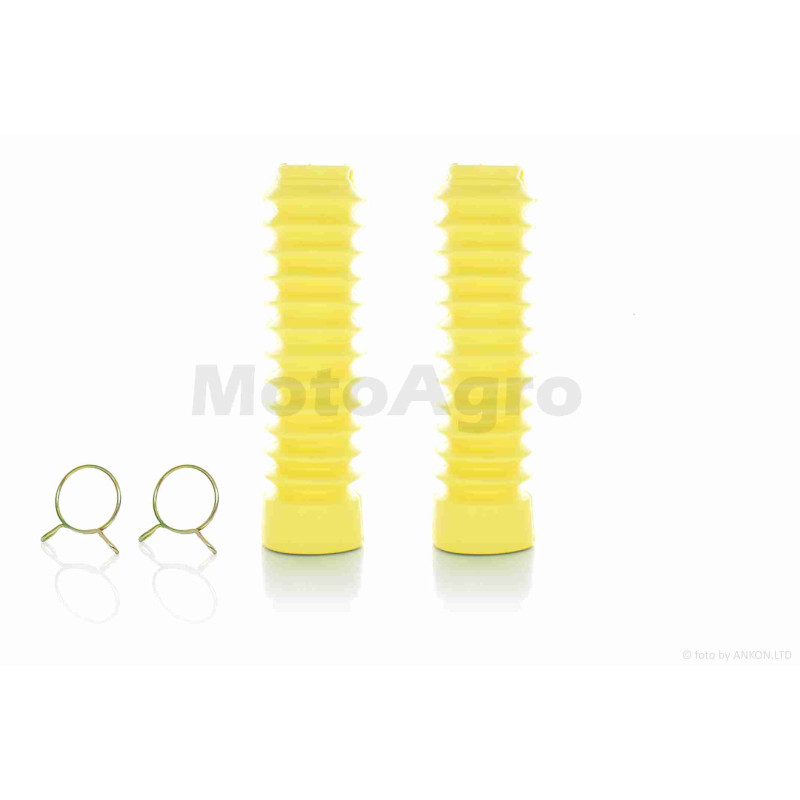 Гофри вилки  універсальні  d-30/45, L-190  жовті (клас B)  +хомути