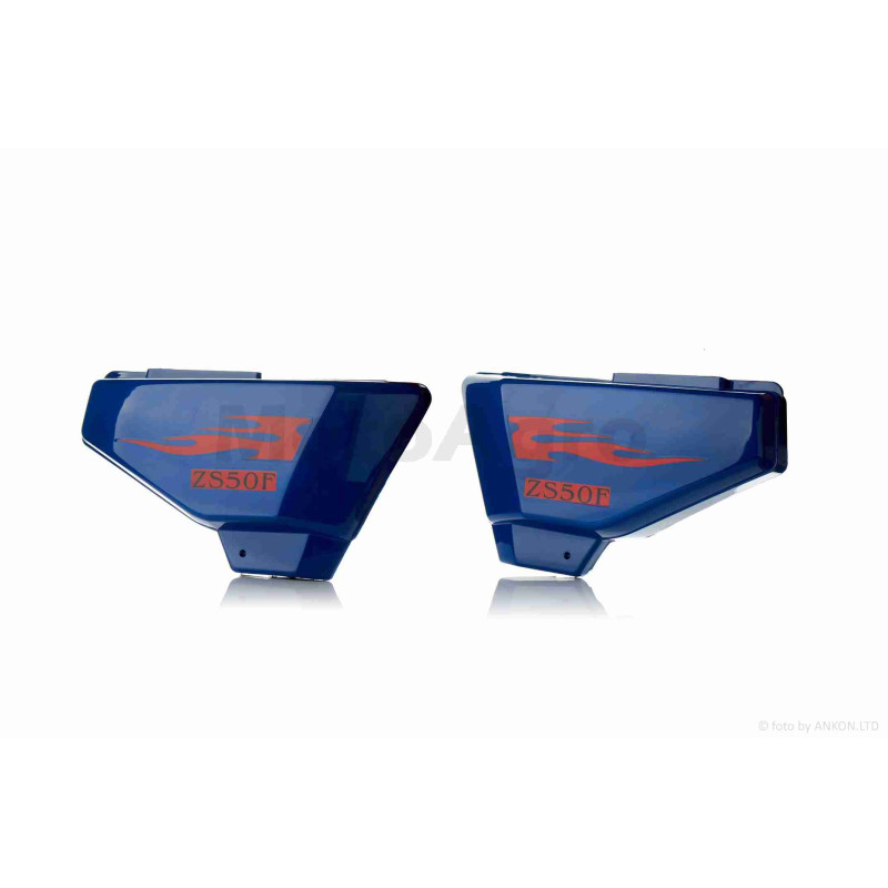 Пластик  Alpha  боковая пара на бардачок  "LIPAI"  (синяя)