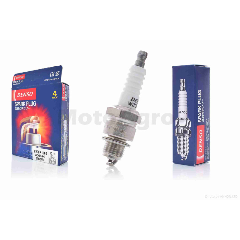 Свічка запалювання  2Т  M14x1.25  L12.7  W20FPU  "DENSO"  (оригінал)