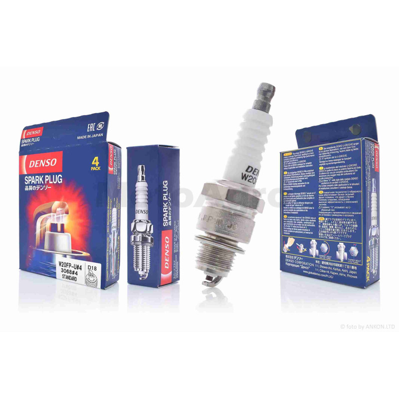Свічка запалювання  2Т  M14x1.25  L12.7  W20FPU  "DENSO"  (оригінал)