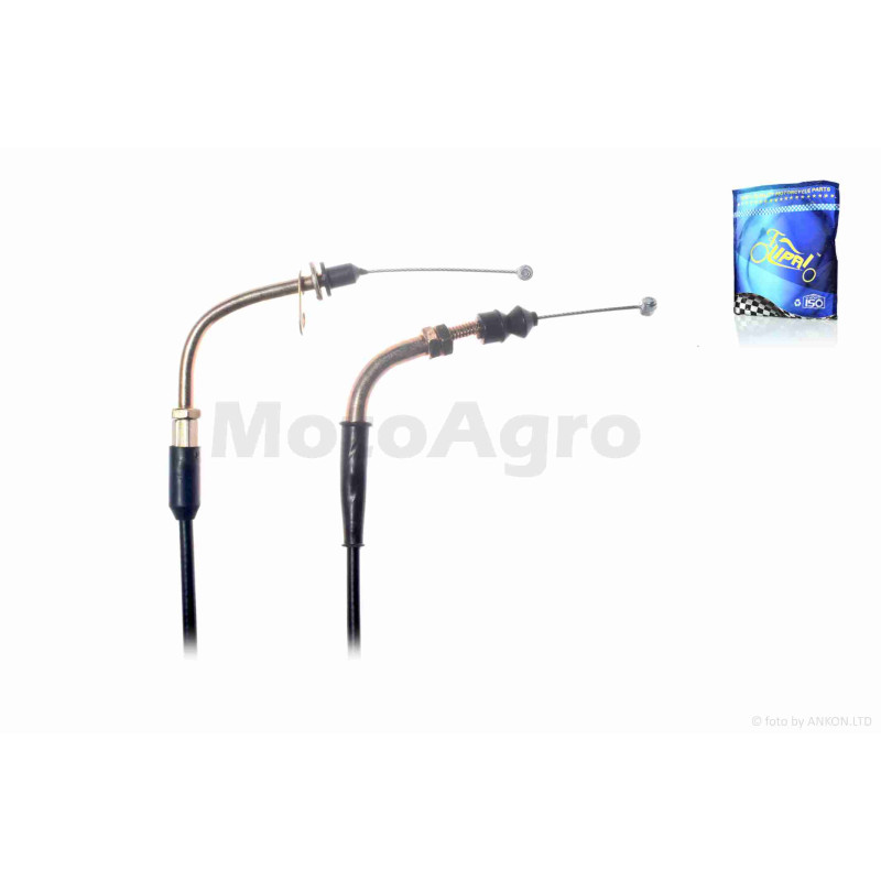 Трос газу  GY6 вухо/гайка  L2370  "LIPAI"