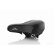 Сідло вело  широка пластмасова основа, чорно-сіре  "GRAND STAR"  #SD-8031