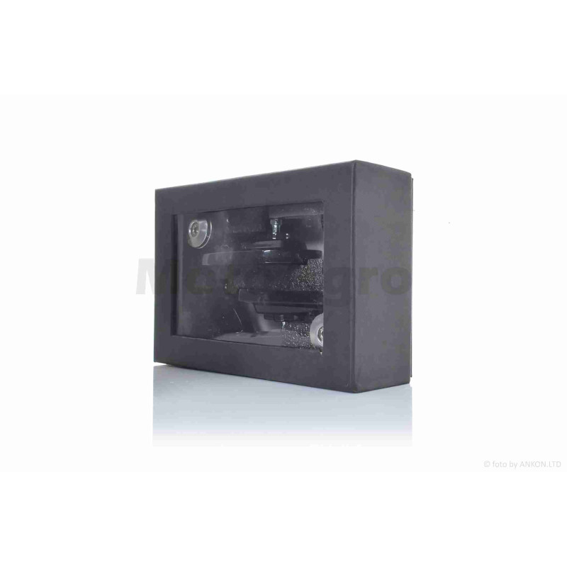 Дзеркала  в торець керма, стрілоподібні, алюміній, d13/17  "CUSTOM"  (чорні)