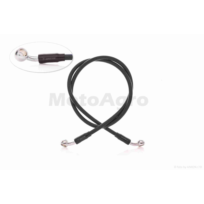 Шланг гальмівний гідравлічний  армований, L1100  "LIPAI"  (чорний)