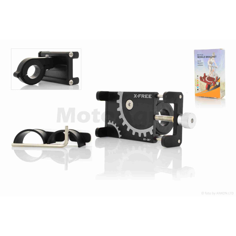 Тримач для телефону кріплення на кермо  #BG-087  #SJJ-004  (чорний)