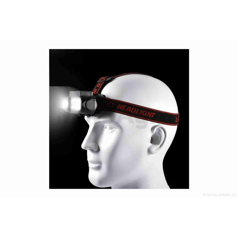 Ліхтар налобний, що перезаряджається вело  +задній габарит