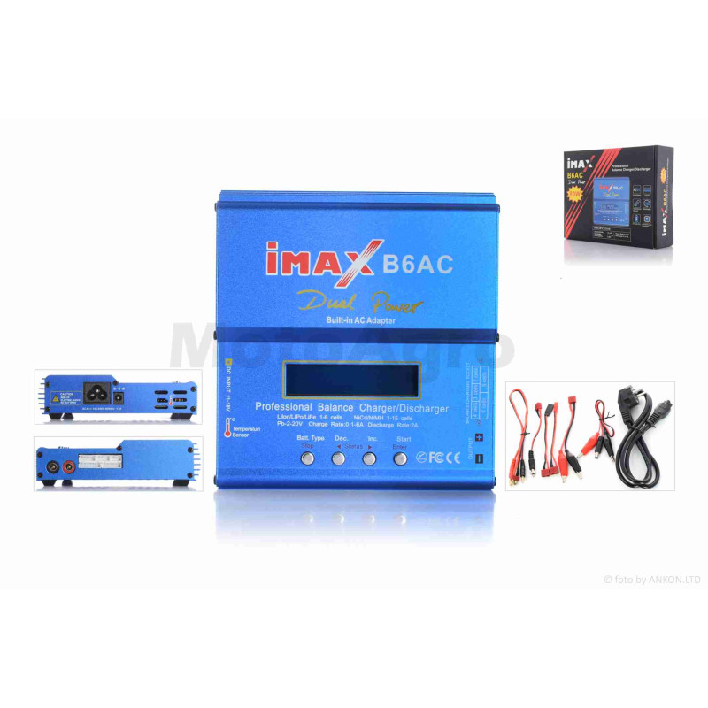 Зарядний пристрій  IMAX B6AC  80W  (клон) із вбудованим блоком живлення