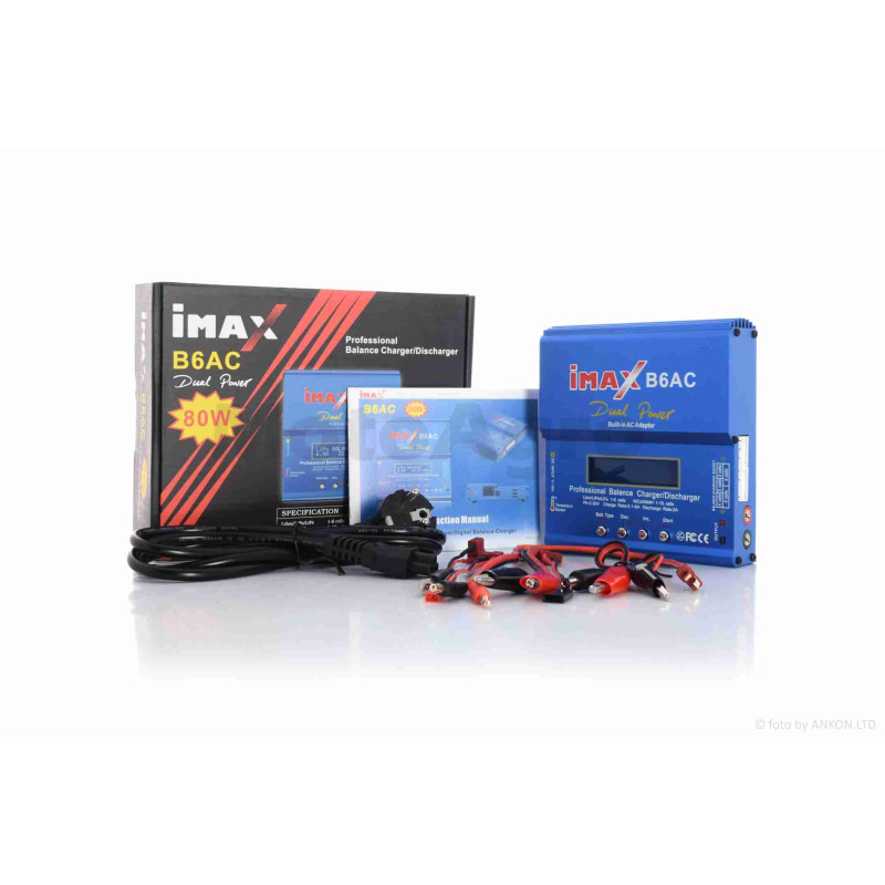 Зарядний пристрій  IMAX B6AC  80W  (клон) із вбудованим блоком живлення