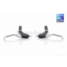 Важелі ручного гальма на велосипед байк (хром) ZB-003