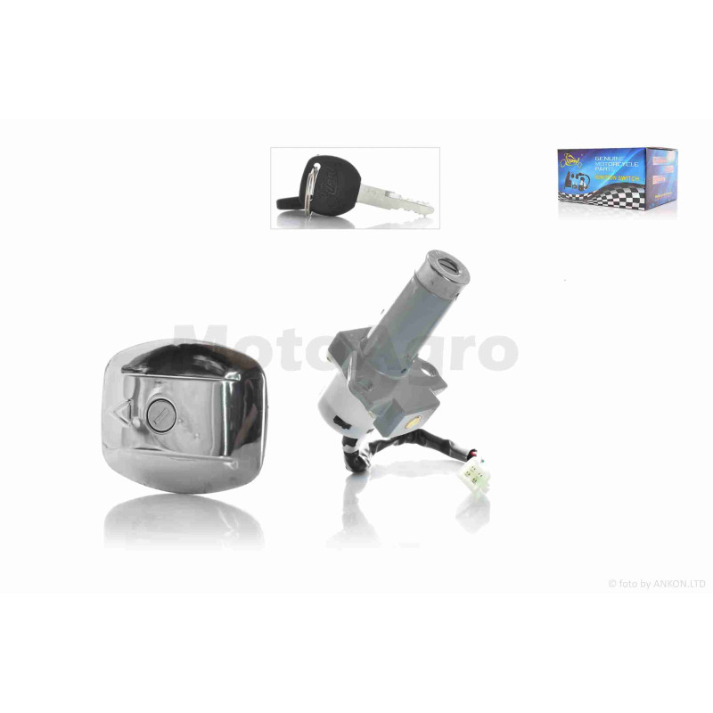 Замок запалювання к-кт  ZS125/150  +кришка бака  "LIPAI"