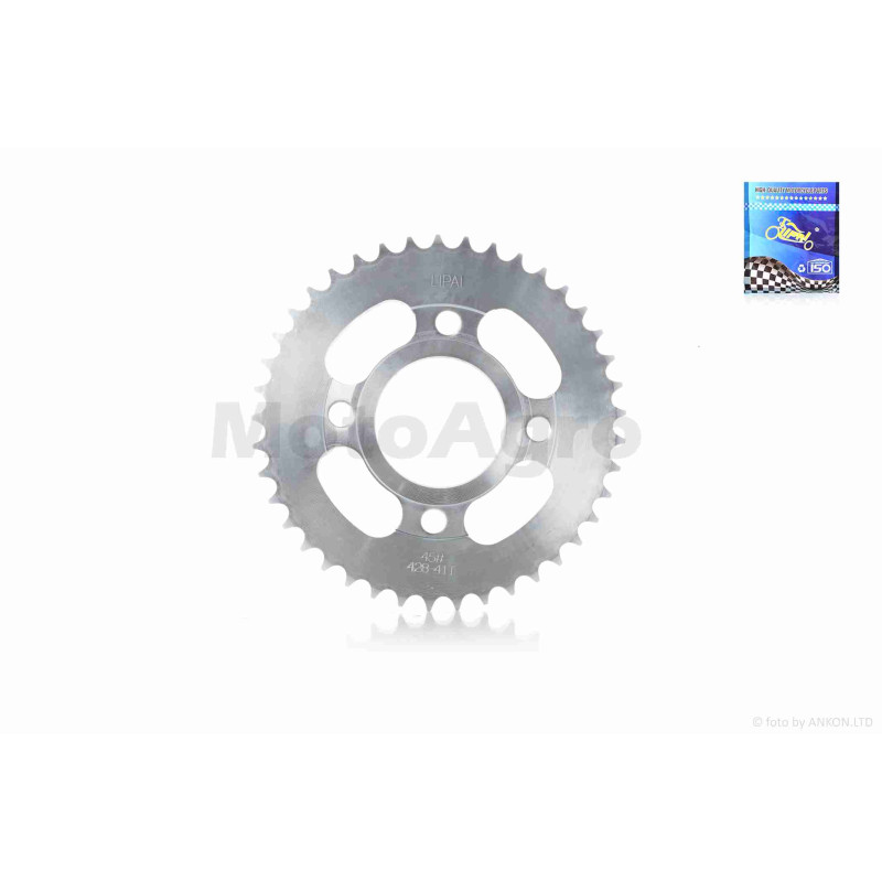 Зірка трансмісії задня  4-90/64, d58, D170  428-41T  CG/CB125  "LIPAI"  (silver)