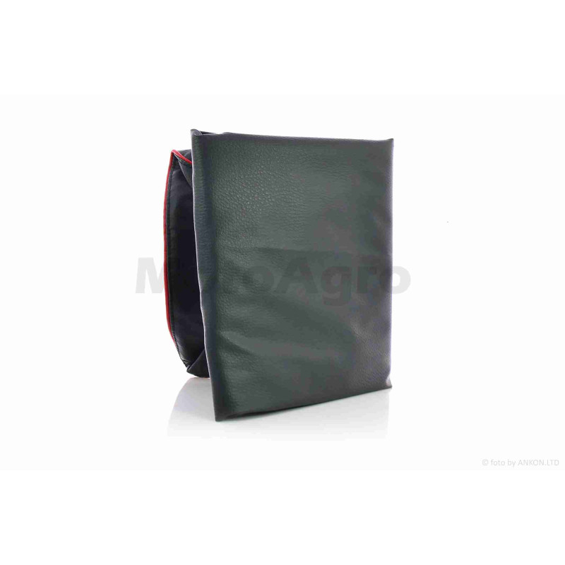 Чохол сидіння  BWS MBK BOOSTER  (L55cm)  темно-сірий, червоний кант  "JD"_