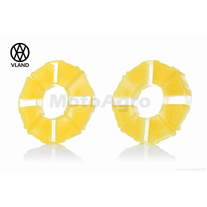 Гумки демпферні колеса  Delta  силікон, жовті  "VLAND"