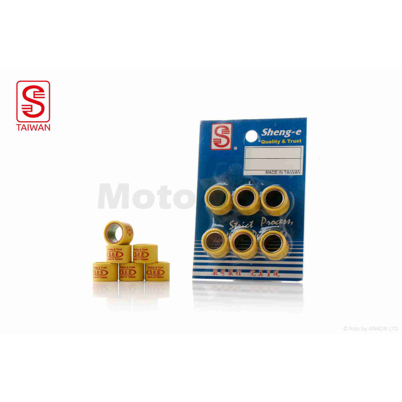Ролики варіатора  Suzuki  16-12  6.5g  "SEE"  (Sheng-E)  ТАЙВАНЬ