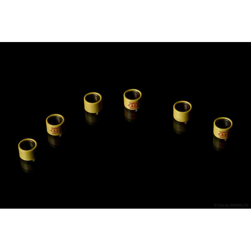 Ролики варіатора  Suzuki  16-12  6.5g  "SEE"  (Sheng-E)  ТАЙВАНЬ