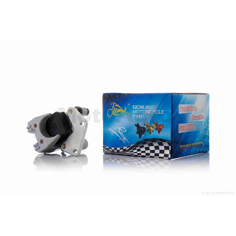 Супорт гальмівний  GY6  передній, однопоршневий, вухо вправо  "LIPAI"  (сірий)