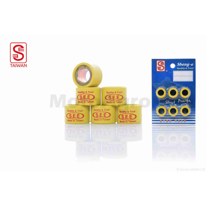 Ролики варіатора  Suzuki  17-12  7.5g  "SEE"  (Sheng-E)  ТАЙВАНЬ