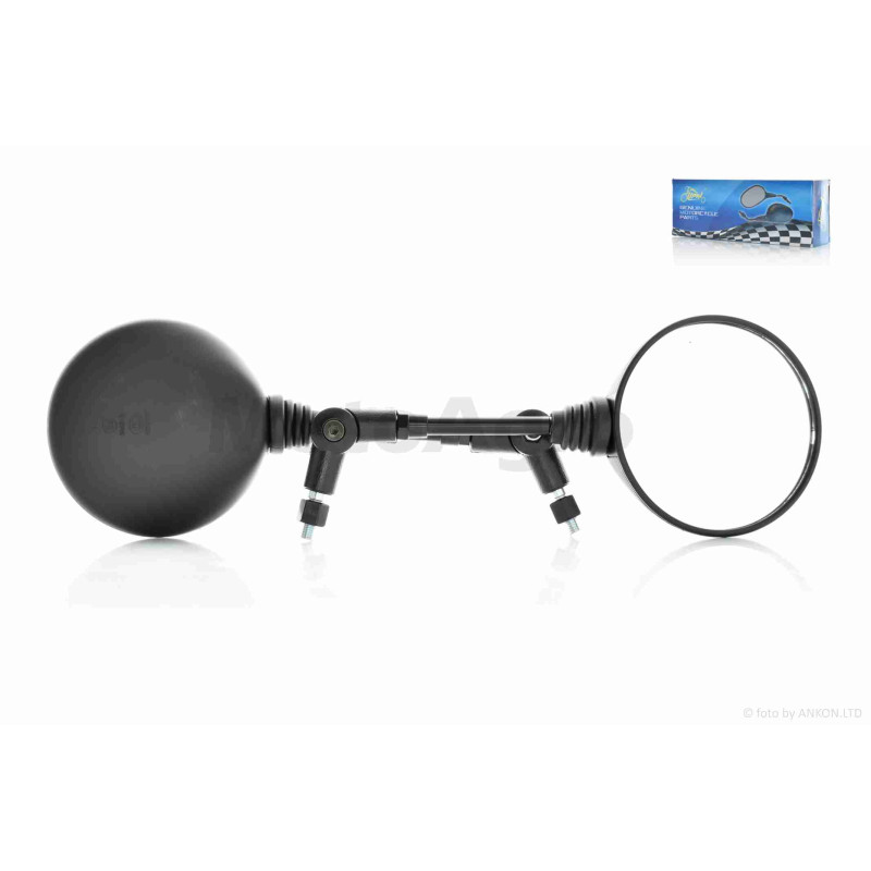 Дзеркала  Honda/Suzuki  M8  круглі, чорні, складана ніжка  "LIPAI"