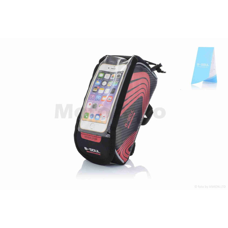 Сумка вело для телефону на раму, червона  #155/BAO-001  "B-SOUL"