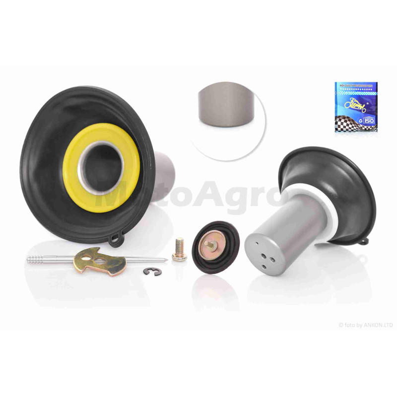 Мембрана карбюратора затворна  GY6 150  24mm  +мембрана прискорювальна  +голка  "LIPAI"