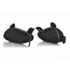 Сумка на велосипед (овал з сіткою чорна)