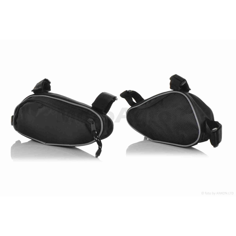 Сумка вело  (овал, з сіткою, чорна)