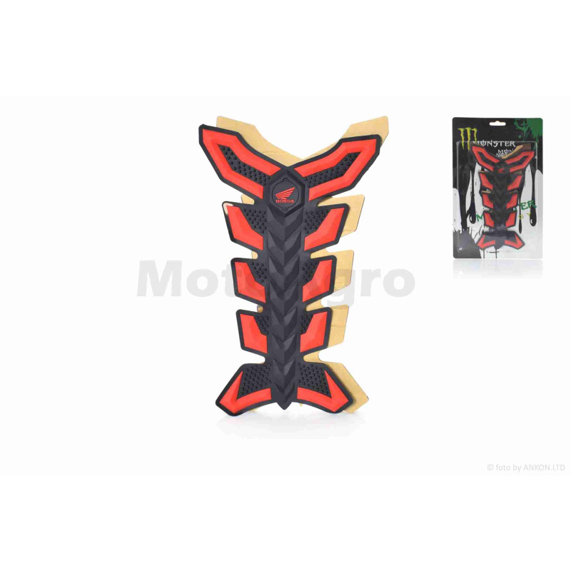 Наклейка на бак "MONSTER" червона #4 #уцінка
