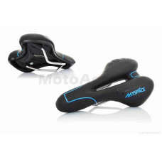 Седло на велосипед (спортивное с вентиляцией черно-синее) ZD-007 "MYSPACE"