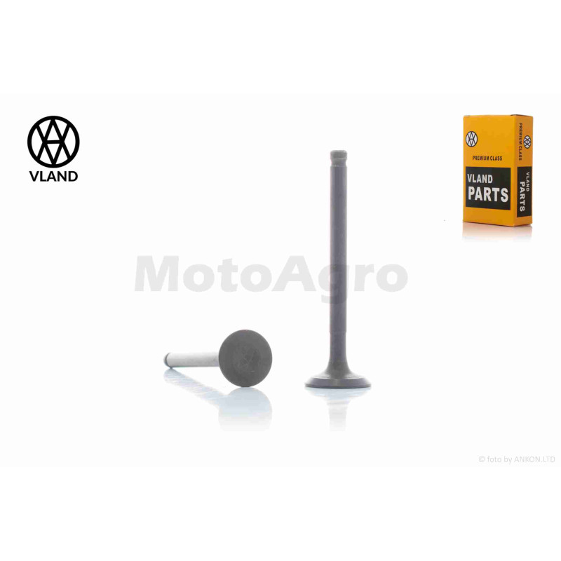 Клапани ГРМ  d16/18.5, h64  GY6 50  леговані  "VLAND"  ТАЙВАНЬ