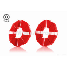 Гумки демпферні колеса на мопед дельта силікон червоні "VLAND"