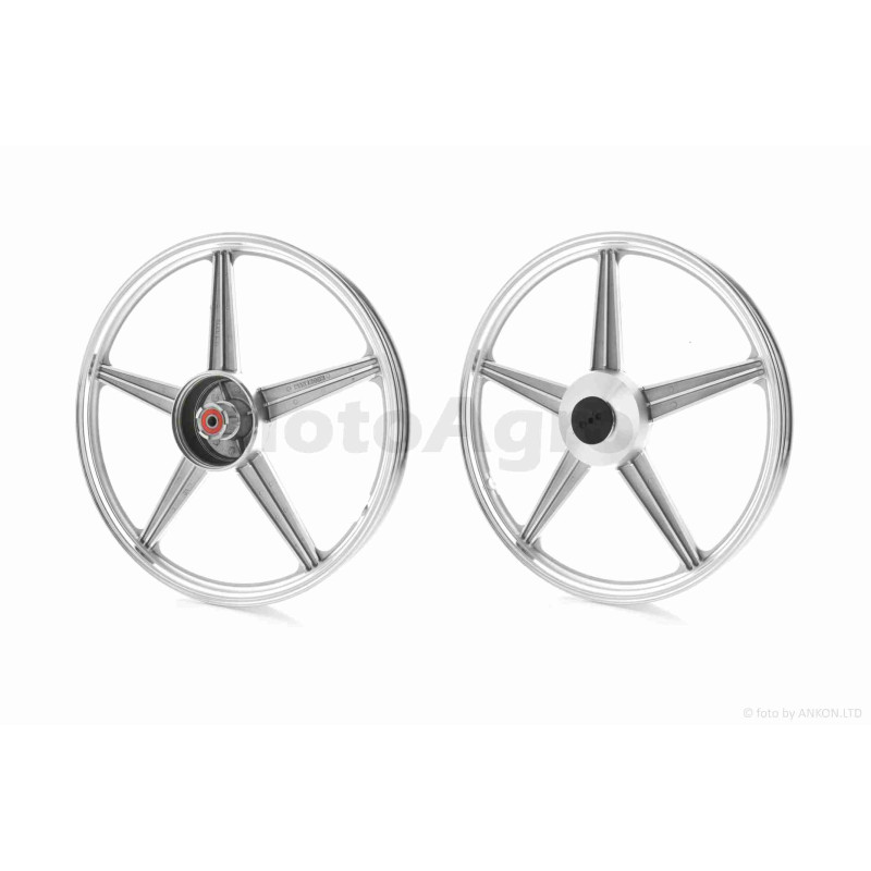 Диск колеса передній  18"-1.40  GS125/150  d12, литий, 5 променів