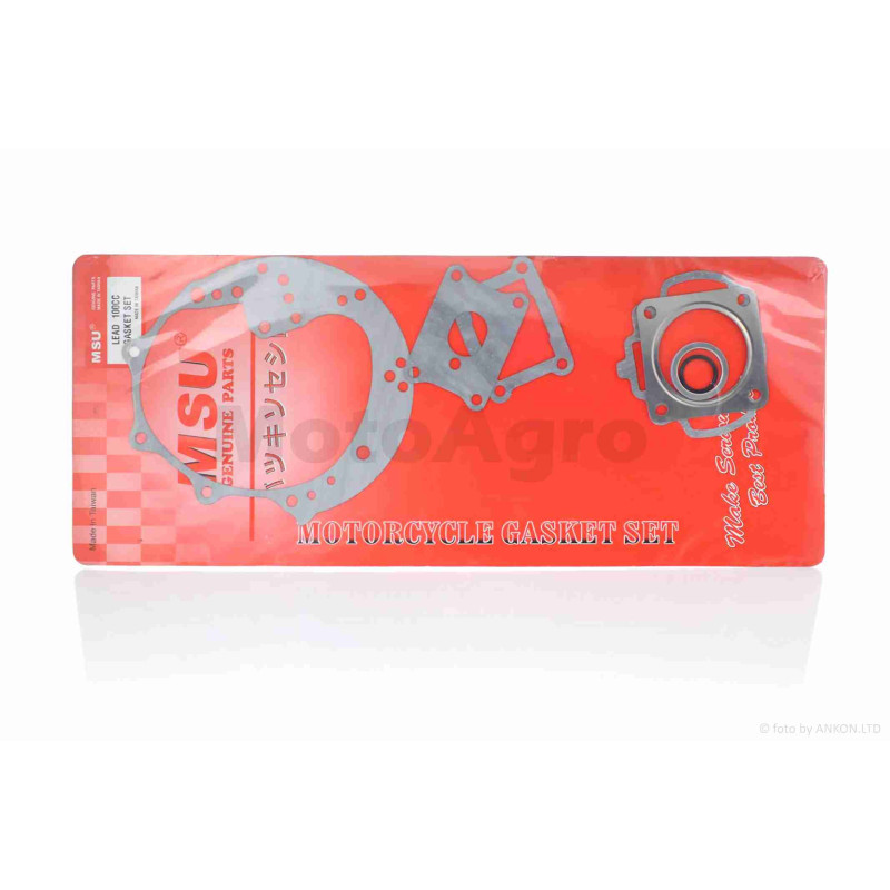 Прокладки двигуна к-кт  LEAD 100  "MSU"  ТАЙВАНЬ  (безазбест)