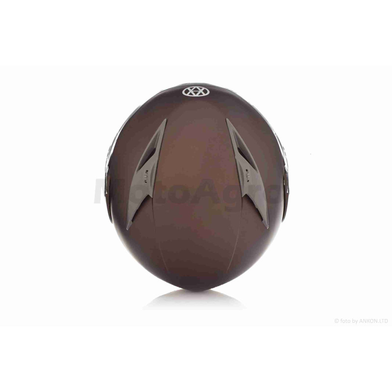 Шолом трансформер  "VLAND"  #158, бронзовий матовий, окуляри, L