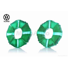 Гумки демпферні колеса на мопед дельта силікон зелені "VLAND"