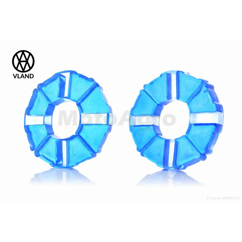 Гумки демпферні колеса  Delta  силікон, сині  "VLAND"