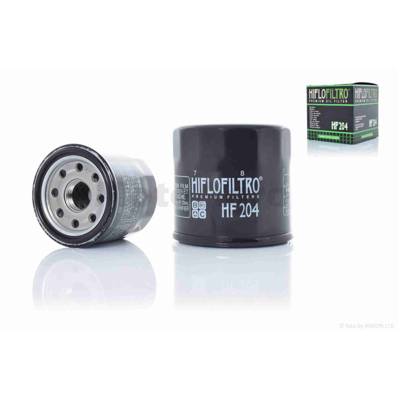 Фільтр масляний мото  HF204  D65/H64  чорний  "HIFLO"  ТАЙЛАНД