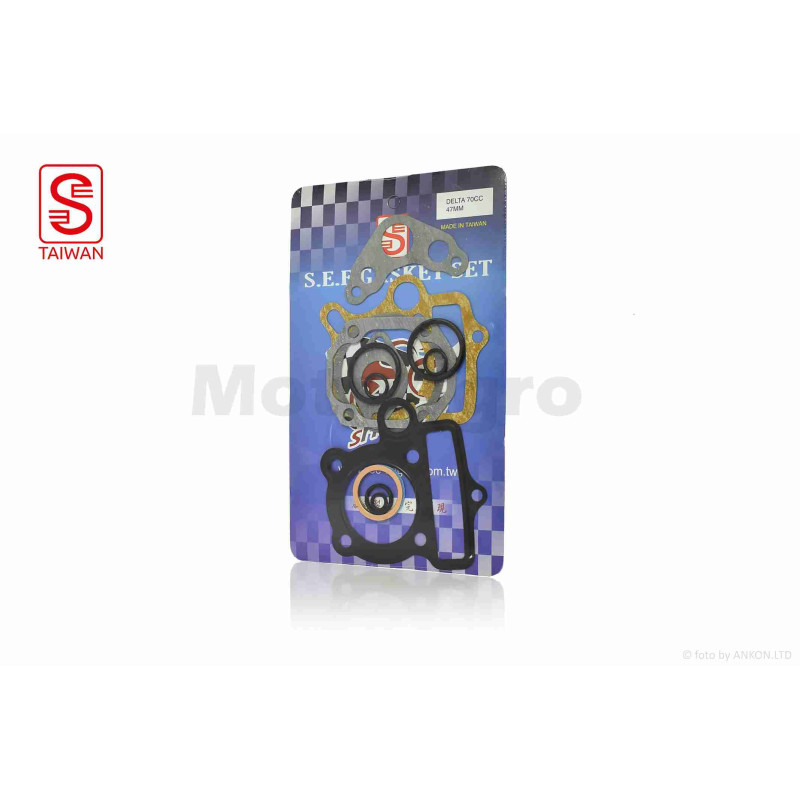 Прокладки циліндра к-кт  Delta 70  47mm  безазбест  "SEE"  ТАЙВАНЬ